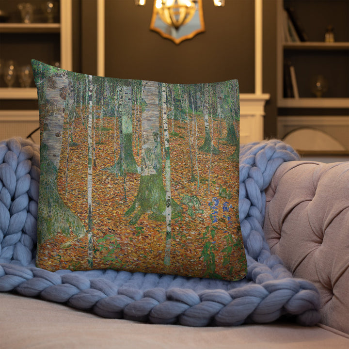 Premium-Kissen - Gustav Klimt, Birkenwald artlia