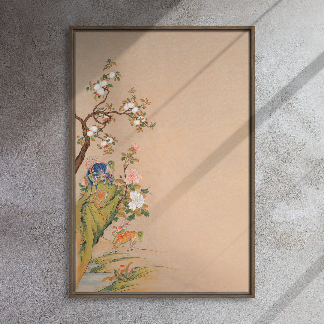 Leinwand - Phantastische Tierwesen des Glücks und der Harmonie - links