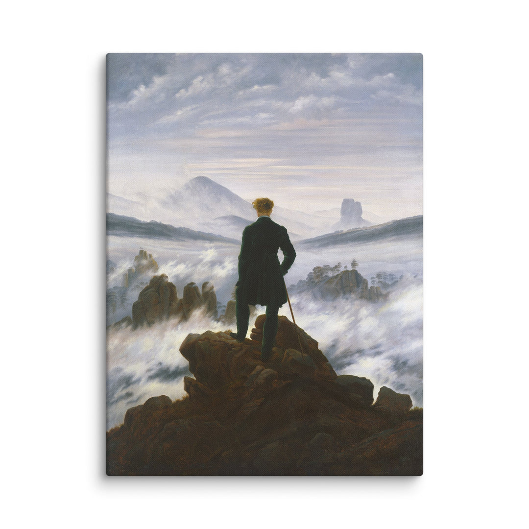 Canvas - Caspar David Friedrich, Wanderer above the Sea of Fog