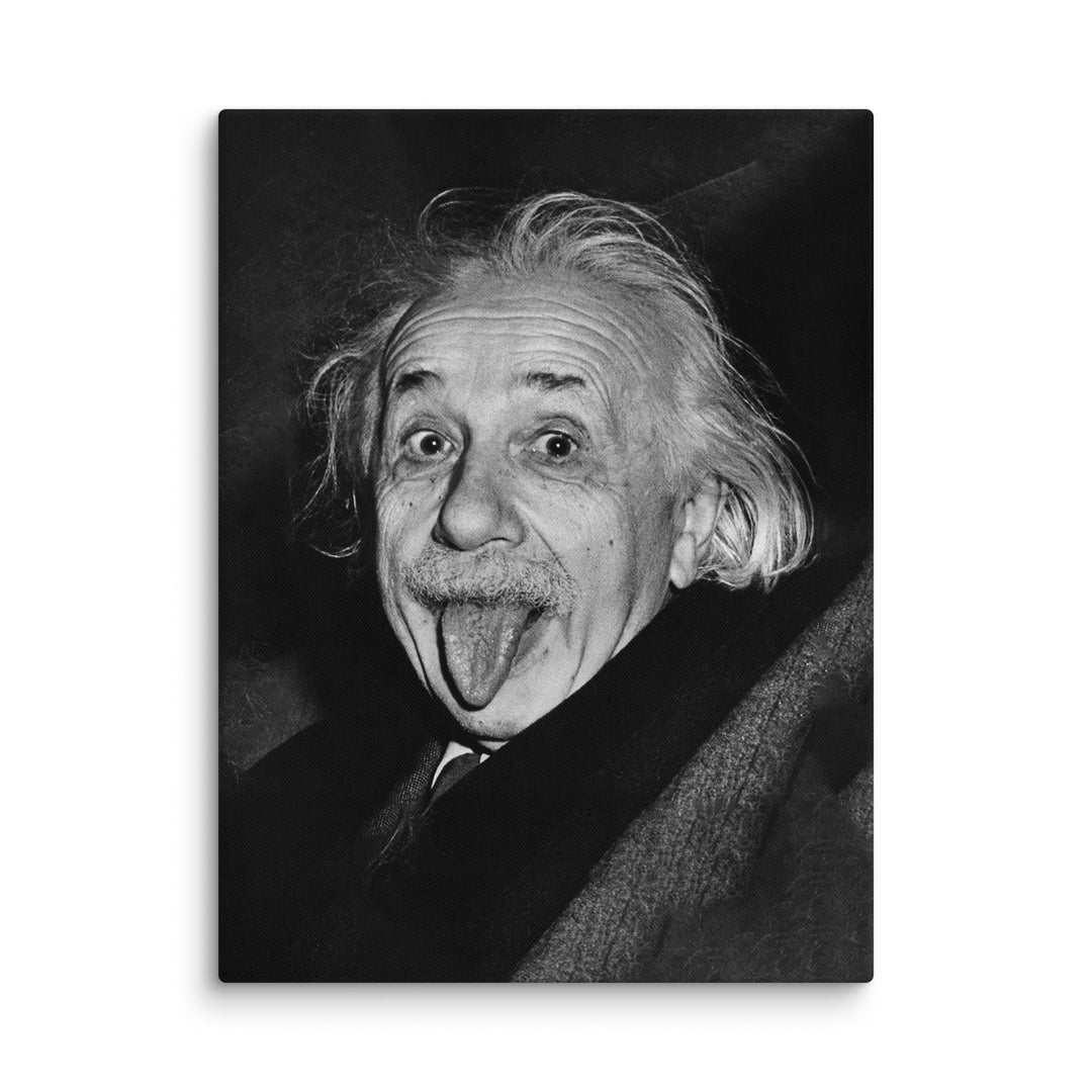 Leinwand - Albert Einstein Zunge