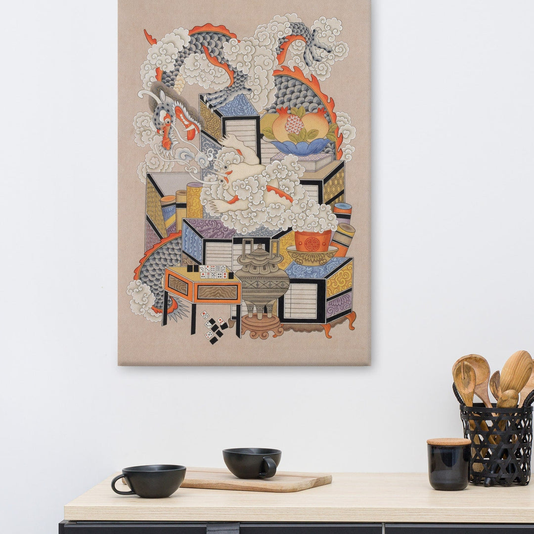 canvas-korean-sehnsucht-nach-wissen-mit-drache-longing-for-knowledge-with-dragon-seungmin-yoon_7_-min