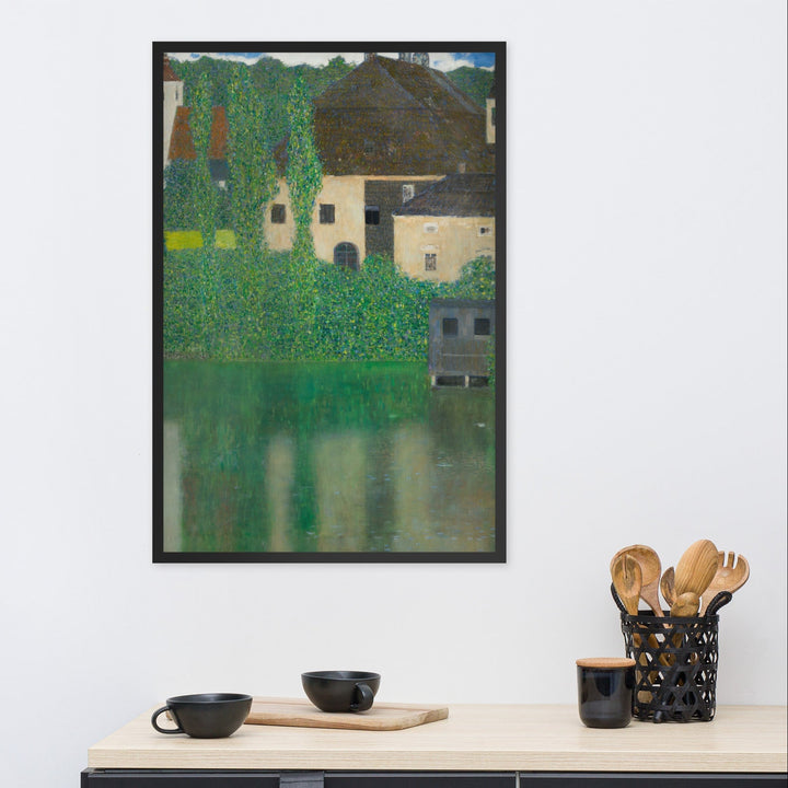 enhanced-matte-paper-framed-poster-_cm_-black-61x91-cm-Gustav-Klimt-Wasserschloss-Kammer-am-Attersee-min