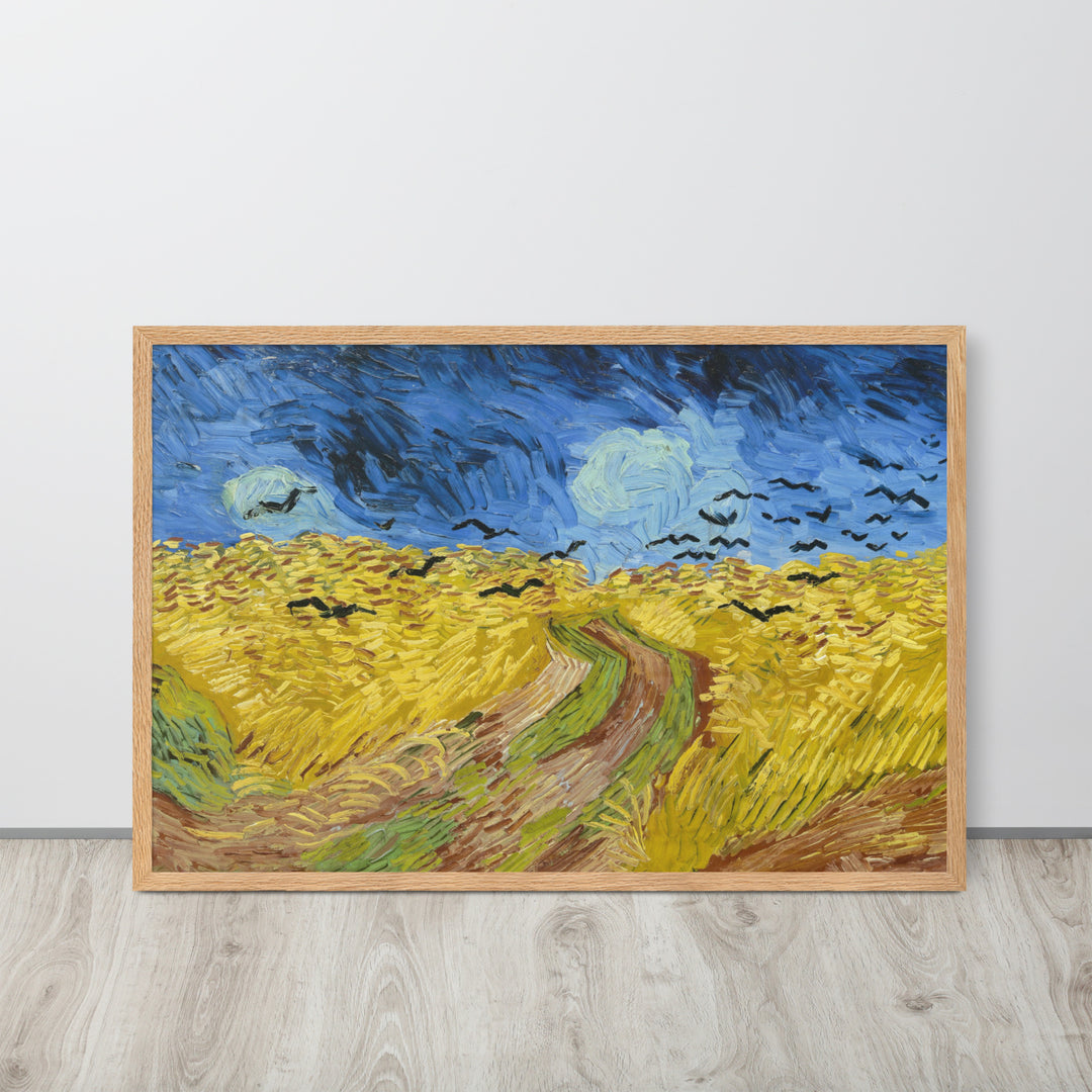 Póster - Van Gogh, campo de trigo con cuervos