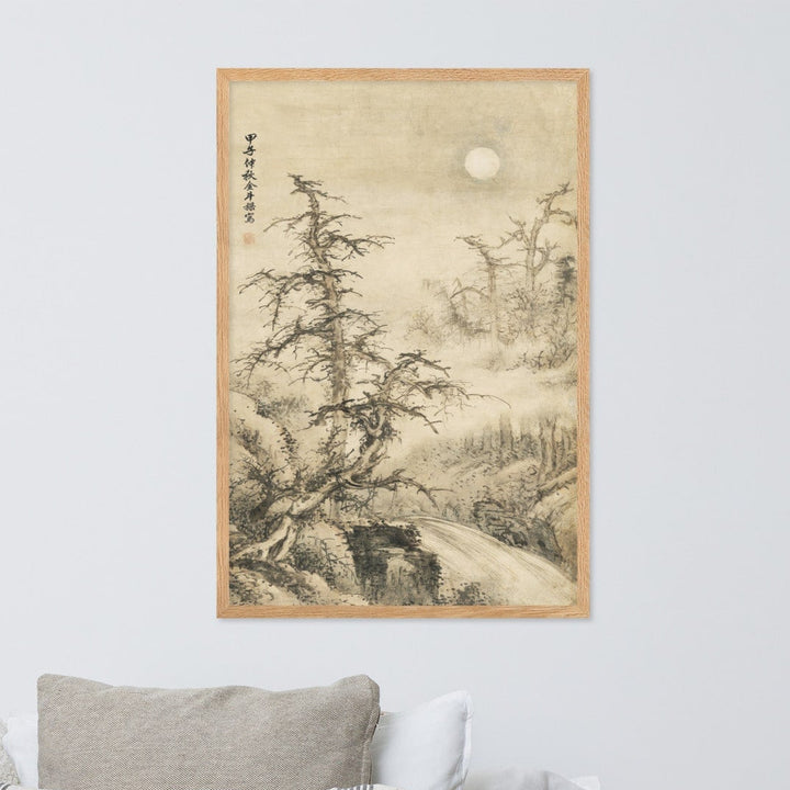 Poster - Moonlit Autumn Landscape