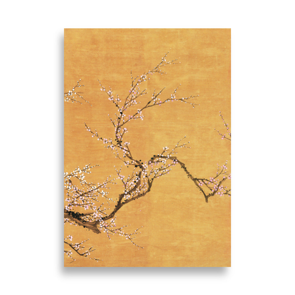 Poster - Red and white plum blossoms