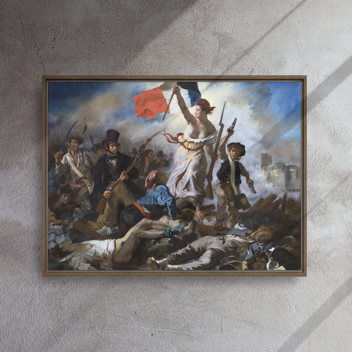 Leinwand - Eugène Delacroix, Die Freiheit führt das Volk