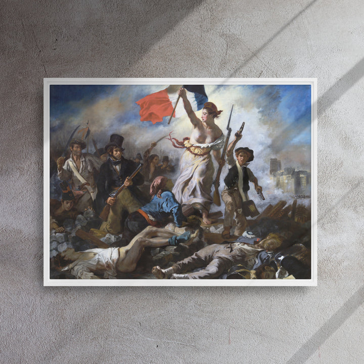 Leinwand - Eugène Delacroix, Die Freiheit führt das Volk