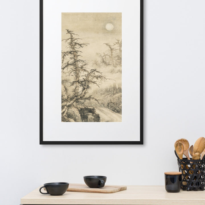 framed-poster-with-mat-_cm_-black-61x91-cm-mondnachtige-herbstlandschaft