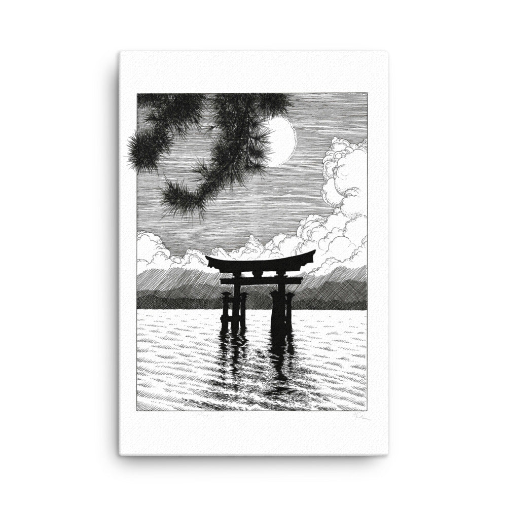 Gerahmte Leinwand - Miyajima Pavel Illustrations ohne Rahmen / 61x91 cm (24″×36″) artlia