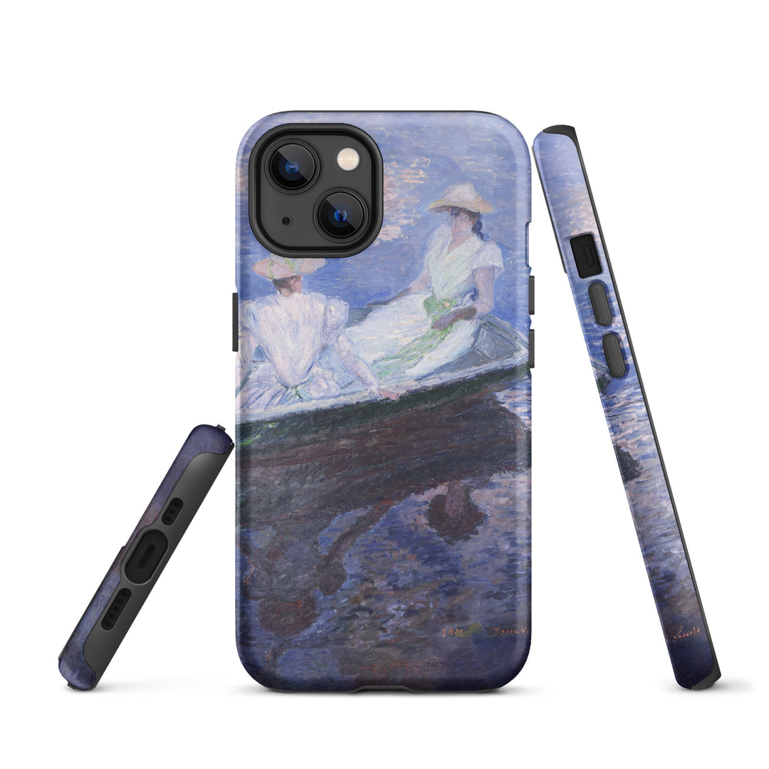 Hardcase iPhone® Handyhülle - Claude Monet, On the Boat Claude Monet iPhone 13 artlia