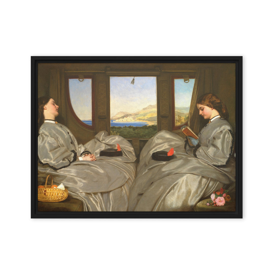 Leinwand - Augustus Leopold Egg, The Travelling Companions Augustus Leopold Egg Schwarz / 46x61 cm (18″×24″) artlia