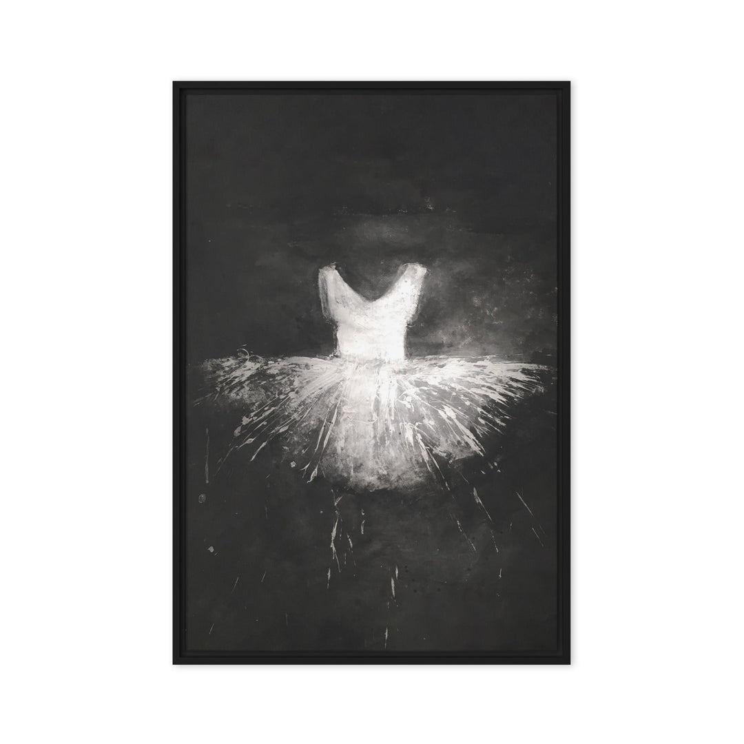 Leinwand - Ballett Kostüm Schwarz / 61x91 cm (24″×36″) artlia