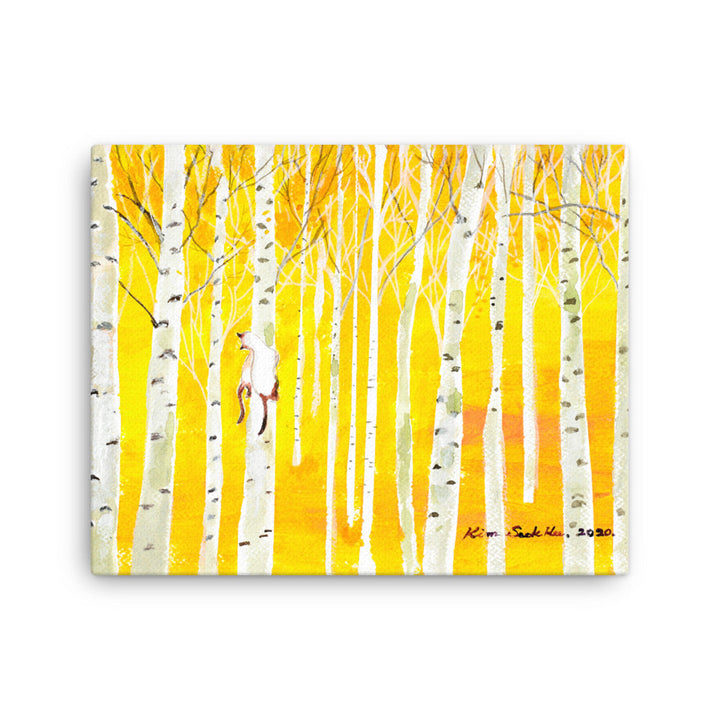 Leinwand - Birkenwald Birch Forest Seokhee Kim 41x51 cm artlia