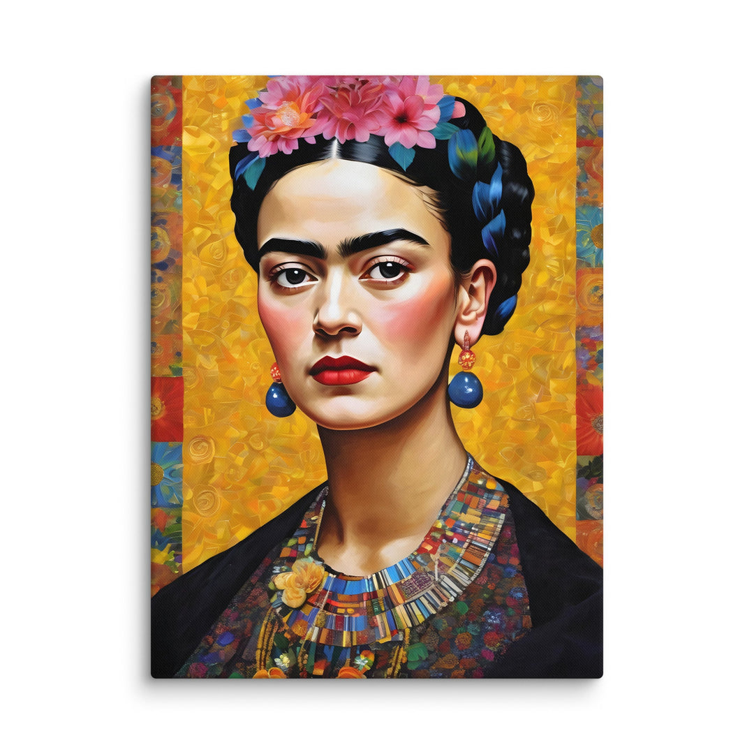 Leinwand - Frida Kahlo in the style of Gustav Klimt Kuratoren von artlia artlia