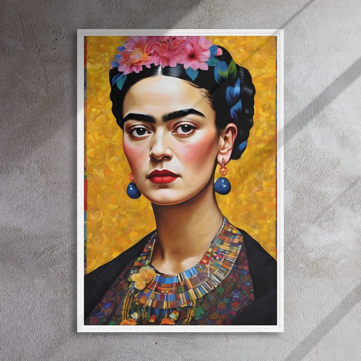 Leinwand - Frida Kahlo in the style of Gustav Klimt Kuratoren von artlia artlia