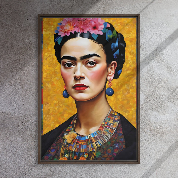 Leinwand - Frida Kahlo in the style of Gustav Klimt Kuratoren von artlia artlia