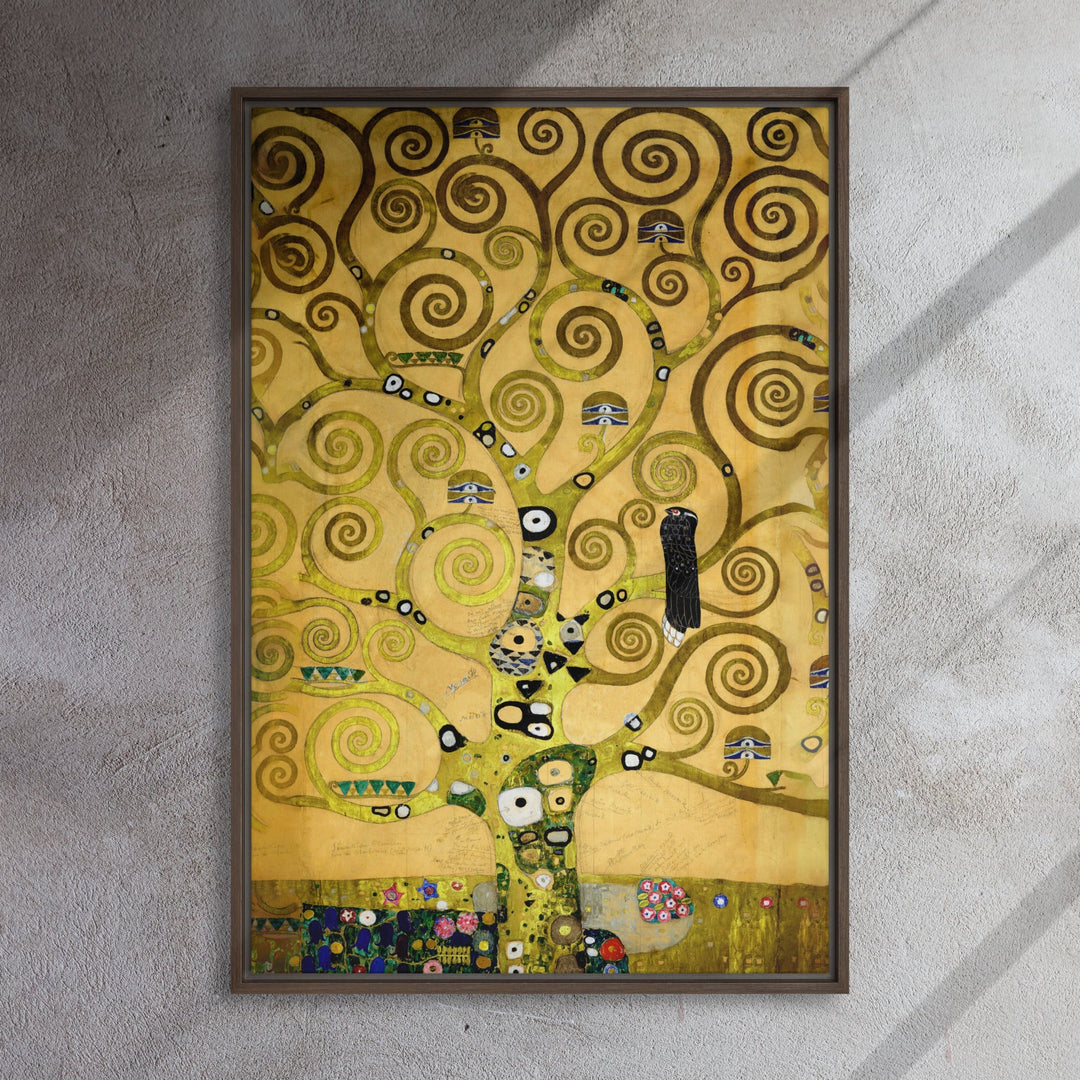 Leinwand - Gustav Klimt, der Lebensbaum Gustav Klimt Braun / 61x91 cm (24″×36″) artlia