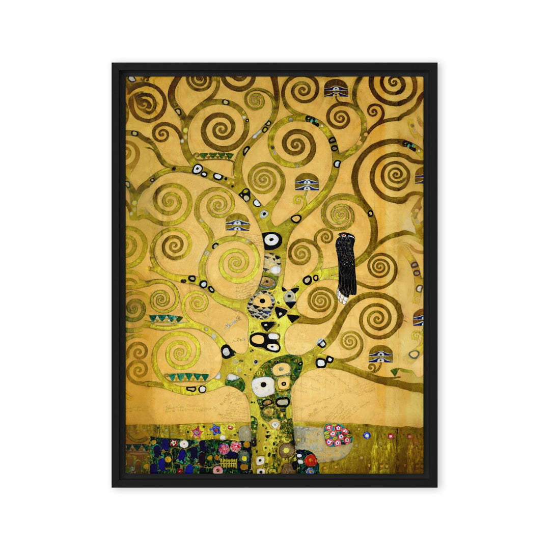 Leinwand - Gustav Klimt, der Lebensbaum Gustav Klimt Schwarz / 46x61 cm (18″×24″) artlia