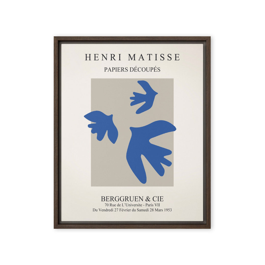 Leinwand - Henri Matisse, blaue Vögel Henri Matisse Braun / 41x51 cm (16″×20″) artlia