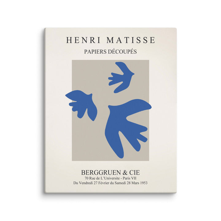 Leinwand - Henri Matisse, blaue Vögel Henri Matisse ohne Rahmen / 41x51 cm (16″×20″) artlia