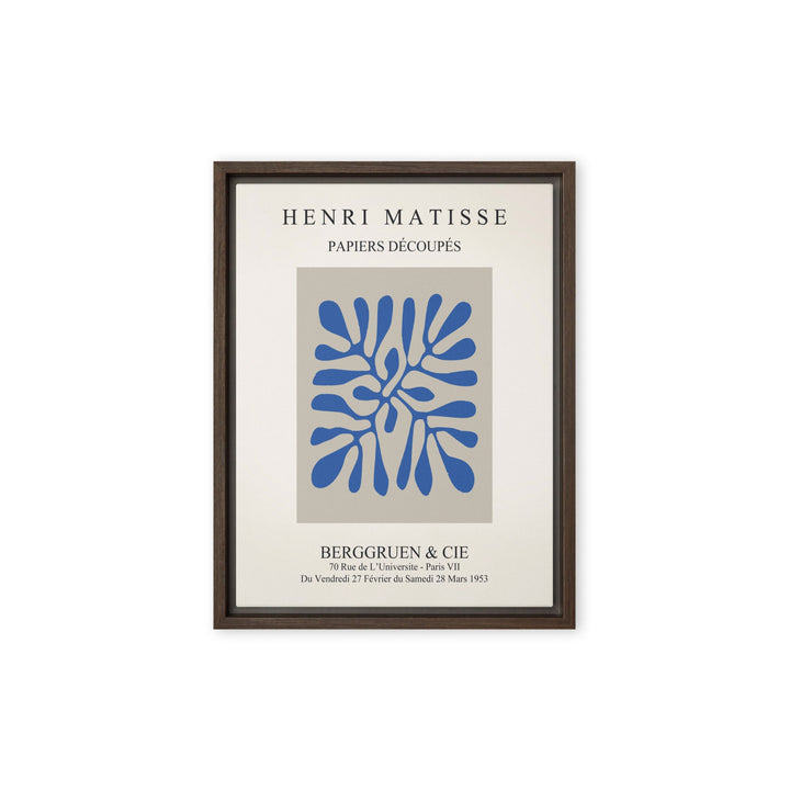 Leinwand - Henri Matisse, Papier Découpés blaue Blätter Henri Matisse Braun / 31x41 cm (12″×16″) artlia