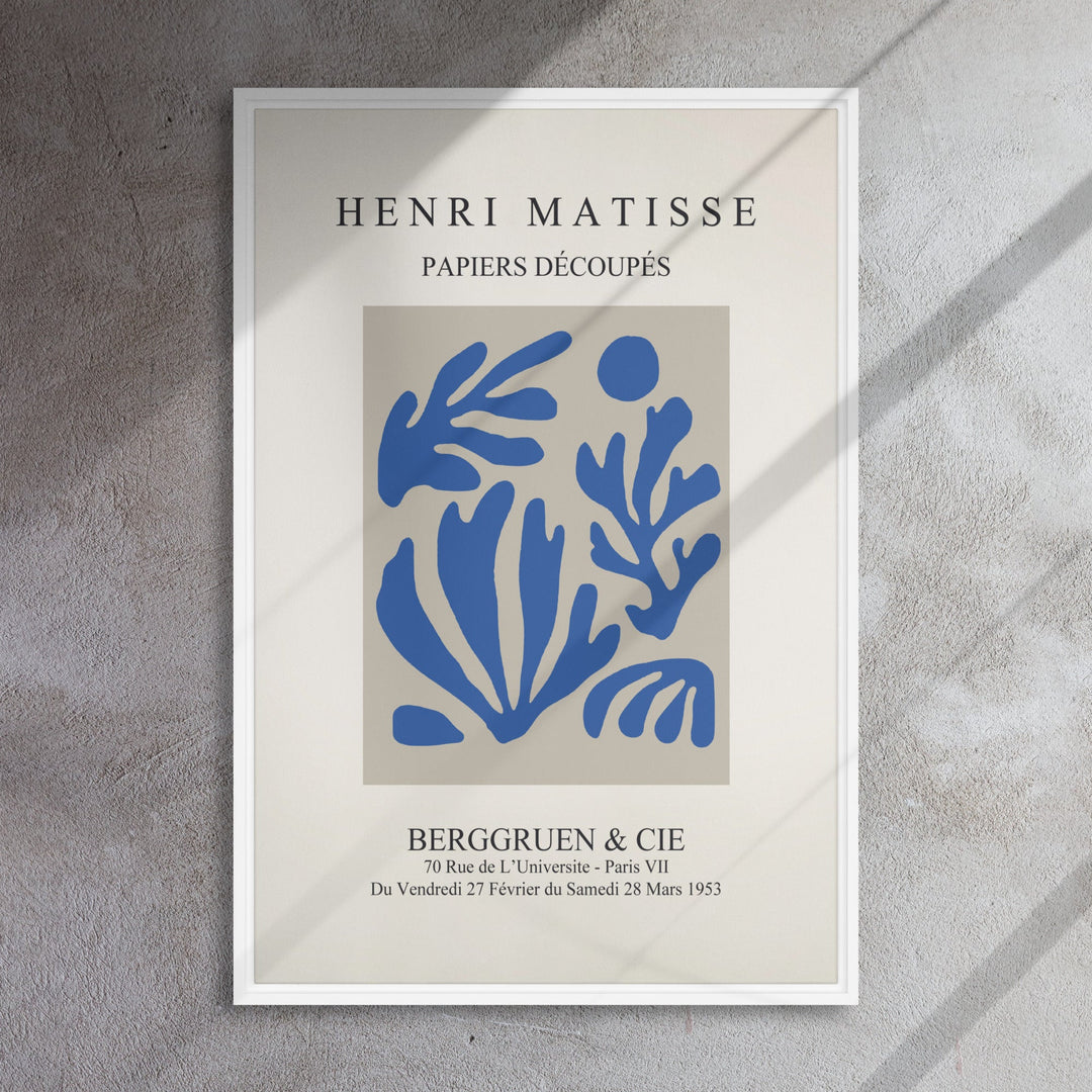 Leinwand - Henri Matisse, Papier Découpés blauer Garten I Henri Matisse artlia