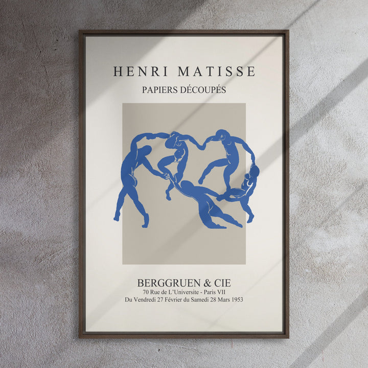 Leinwand - Henri Matisse, Papier Découpés blauer Tanz Henri Matisse artlia