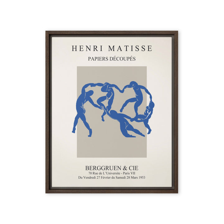 Leinwand - Henri Matisse, Papier Découpés blauer Tanz Henri Matisse Braun / 41x51 cm (16″×20″) artlia