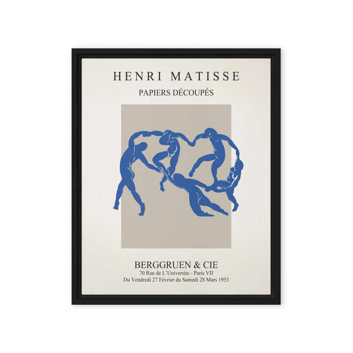 Leinwand - Henri Matisse, Papier Découpés blauer Tanz Henri Matisse Schwarz / 41x51 cm (16″×20″) artlia