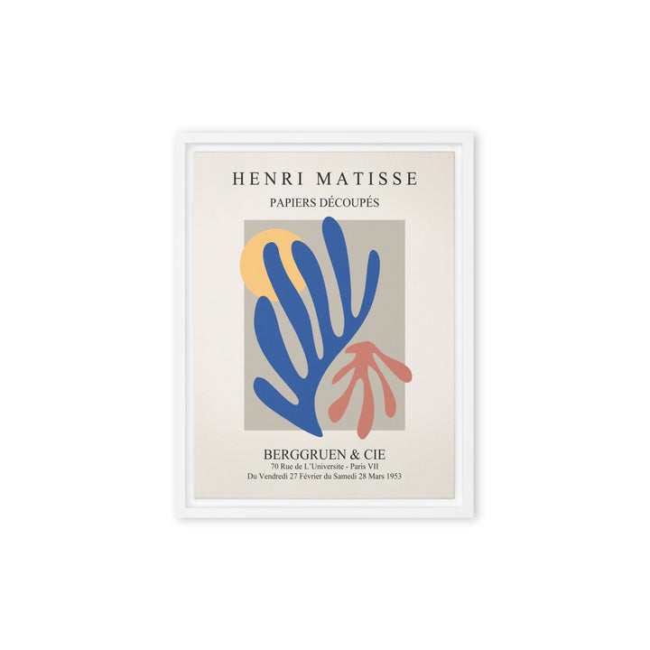 Leinwand - Henri Matisse, Papier Découpés bunter Garten Henri Matisse Weiß / 31x41 cm (12″×16″) artlia