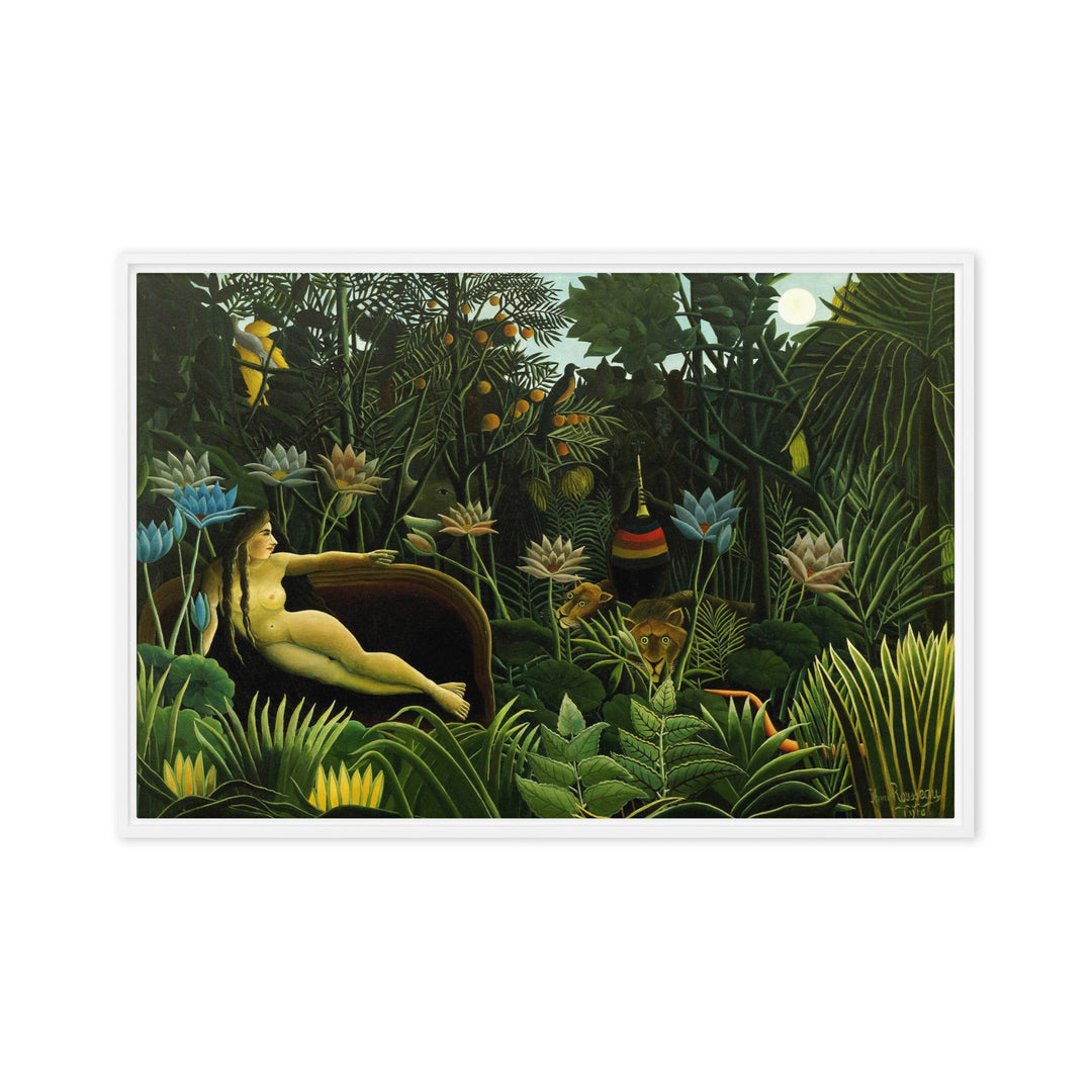 Leinwand - Henri Rousseau, Der Traum Henri Rousseau Weiß / 51x76 cm (20″×30″) artlia