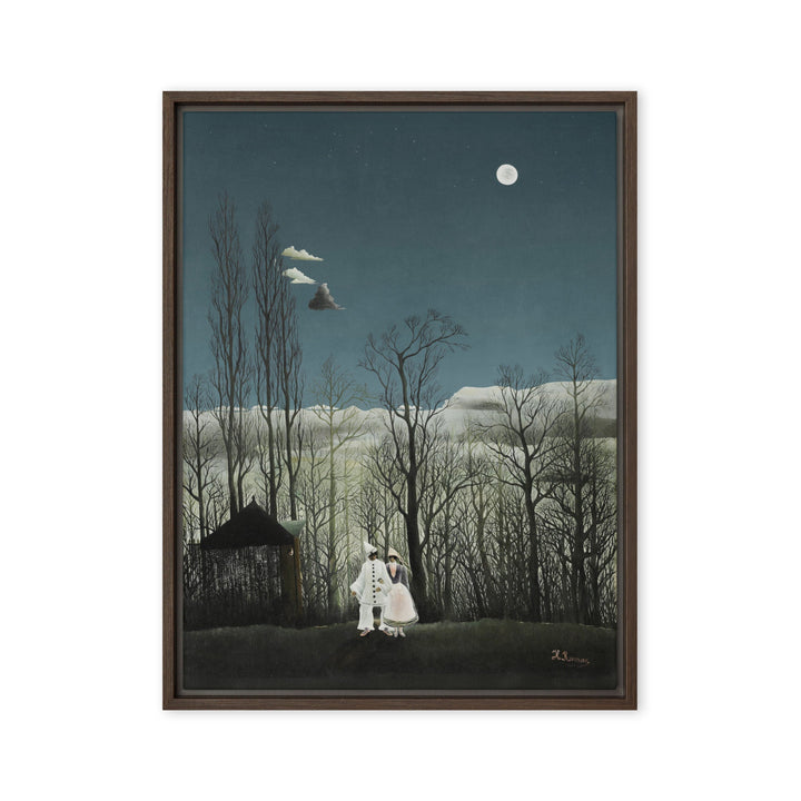 Leinwand - Henri Rousseau, Karnevalsabend Henri Rousseau Braun / 46x61 cm (18″×24″) artlia