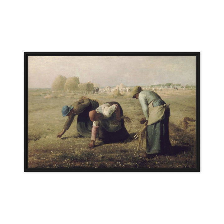Leinwand - Jean-François Millet, Die Ährenleserinnen Schwarz / 61x91 cm (24″×36″) artlia
