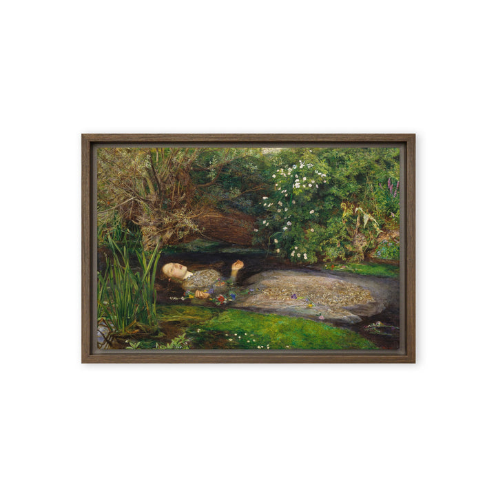 Leinwand - John Everett Millais, Ophelia Braun / 31x46 cm (12″×18″) artlia