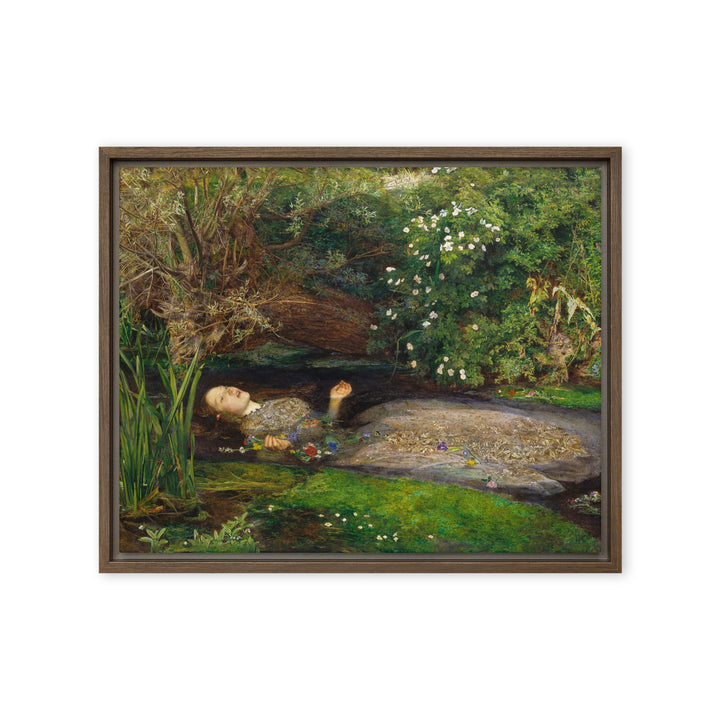 Leinwand - John Everett Millais, Ophelia Braun / 41x51 cm (16″×20″) artlia