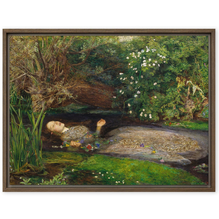 Leinwand - John Everett Millais, Ophelia Braun / 46x61 cm (18″×24″) artlia
