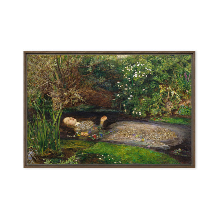Leinwand - John Everett Millais, Ophelia Braun / 51x76 cm (20″×30″) artlia