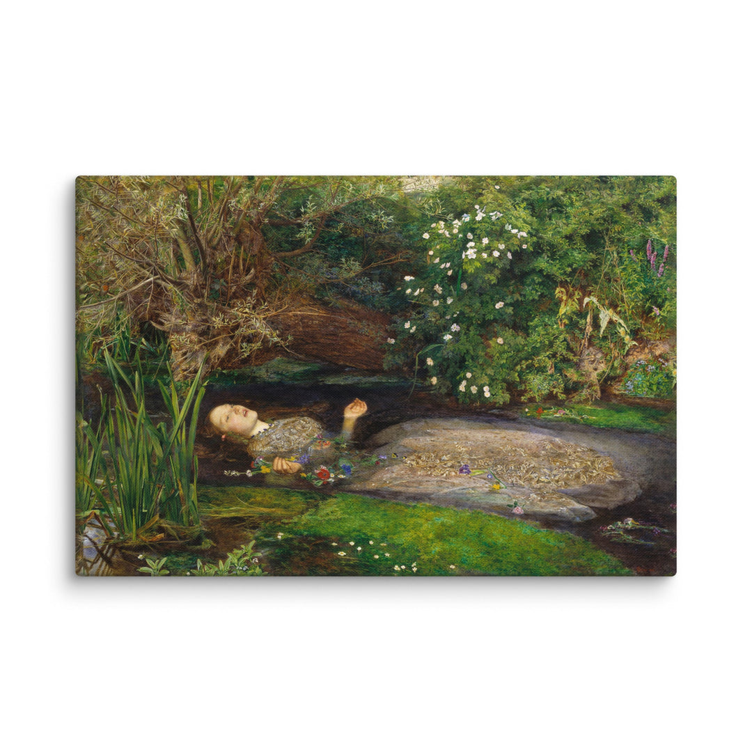 Leinwand - John Everett Millais, Ophelia ohne Rahmen / 31x46 cm (12″×18″) artlia