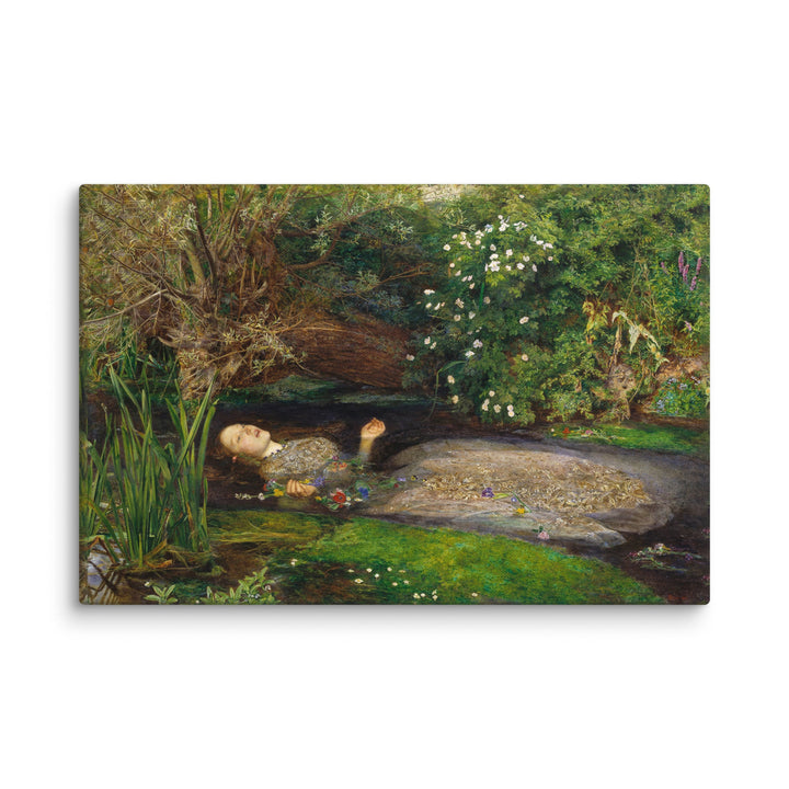 Leinwand - John Everett Millais, Ophelia ohne Rahmen / 31x46 cm (12″×18″) artlia