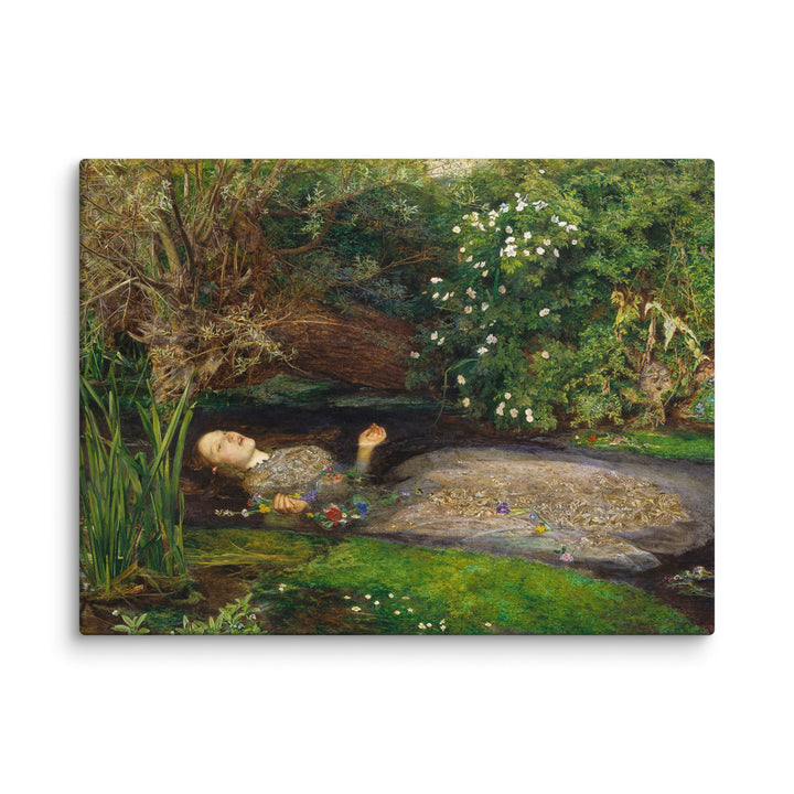 Leinwand - John Everett Millais, Ophelia ohne Rahmen / 46x61 cm (18″×24″) artlia