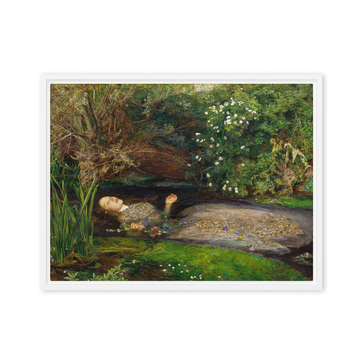 Leinwand - John Everett Millais, Ophelia Weiß / 46x61 cm (18″×24″) artlia