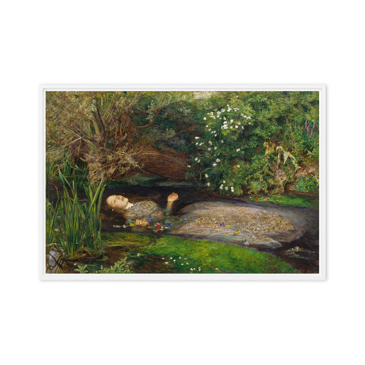 Leinwand - John Everett Millais, Ophelia Weiß / 61x91 cm (24″×36″) artlia