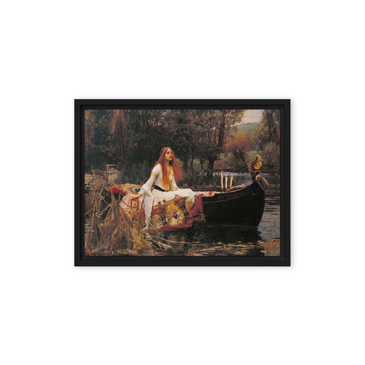 Leinwand - John William Waterhouse, Die Dame von Shalott John William Waterhouse Schwarz / 31x41 cm (12″×16″) artlia