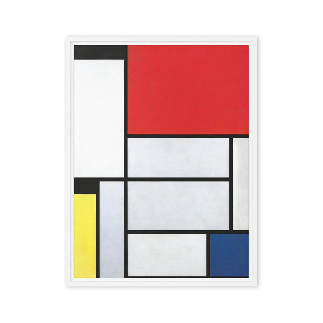 Leinwand - Mondrian, Tableau I Piet Mondrian Weiß / 46x61 cm (18″×24″) artlia