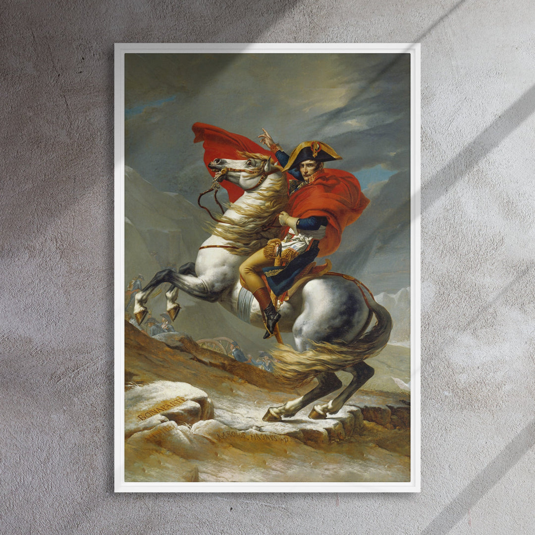 Leinwand - Napoleon Crossing the Alps Jacques-Louis David artlia