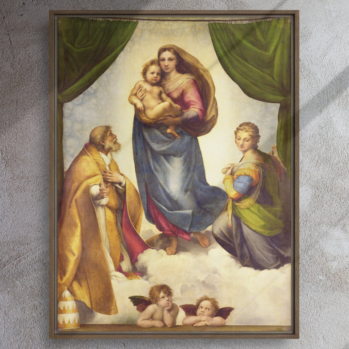 Leinwand - Raffaello Sanzio da Urbino, Die Sixtinische Madonna artlia