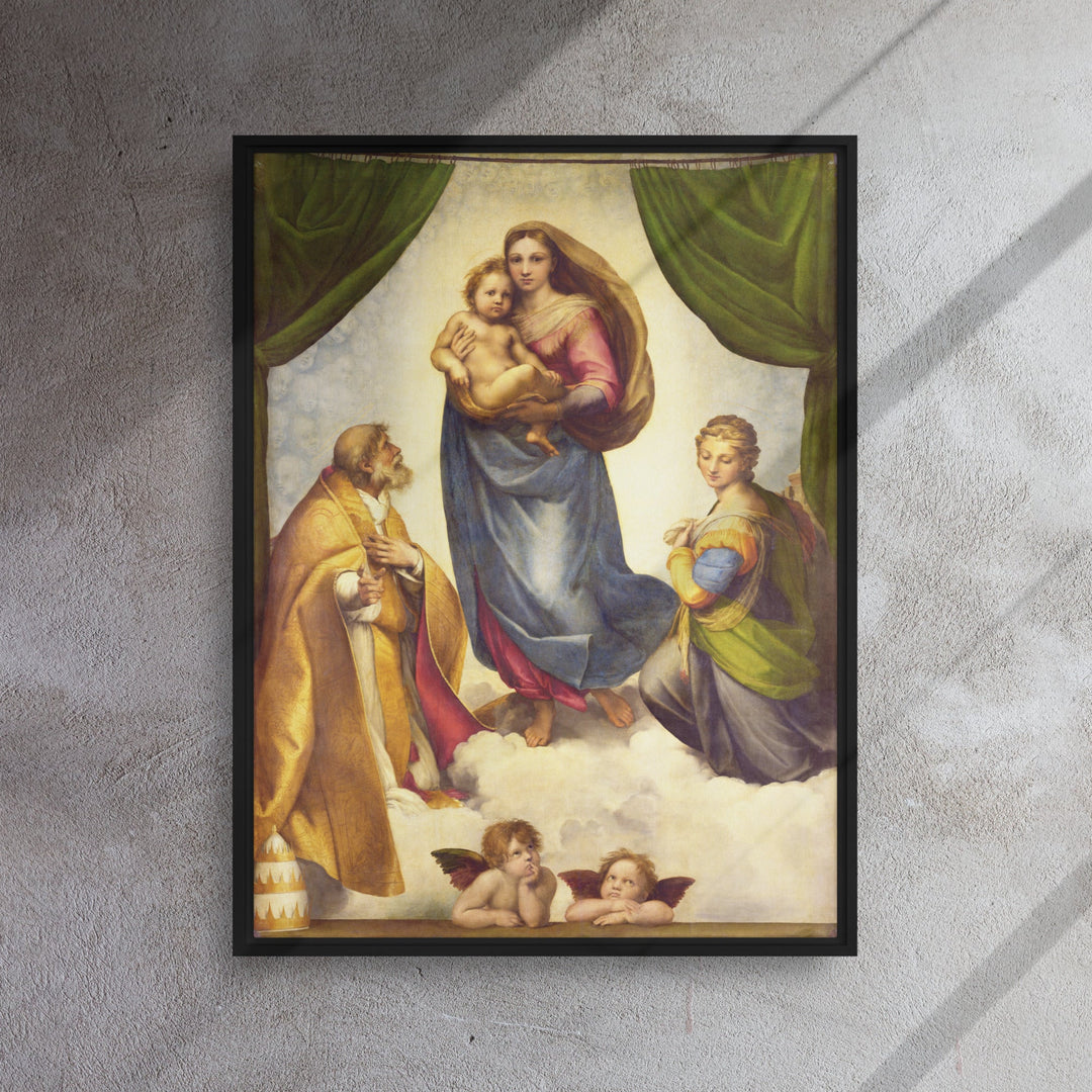 Leinwand - Raffaello Sanzio da Urbino, Die Sixtinische Madonna artlia