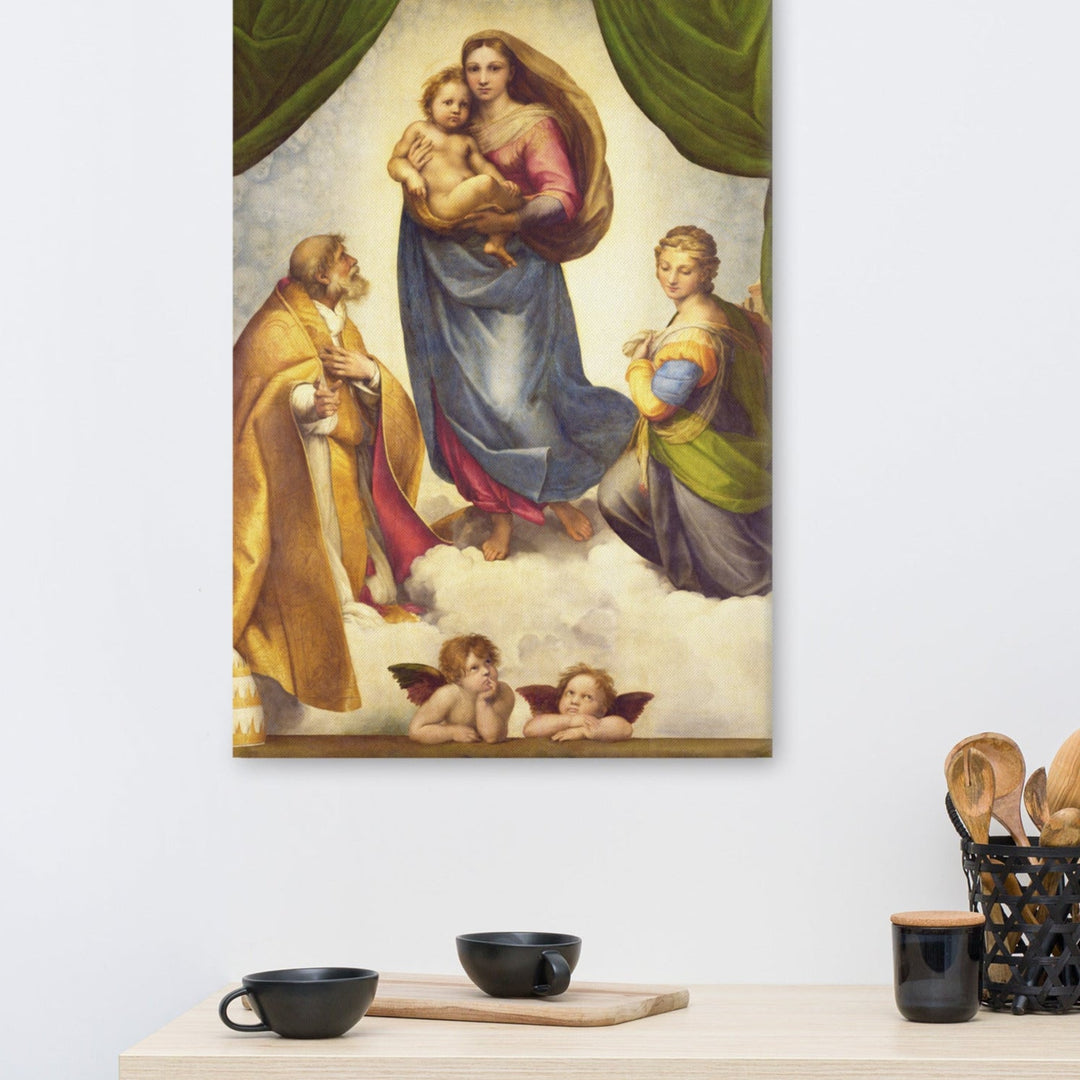 Leinwand - Raffaello Sanzio da Urbino, Die Sixtinische Madonna artlia