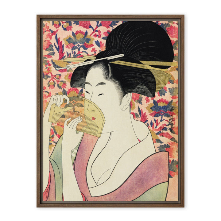Leinwand - Retro Geisha Braun / 46x61 cm (18″×24″) artlia