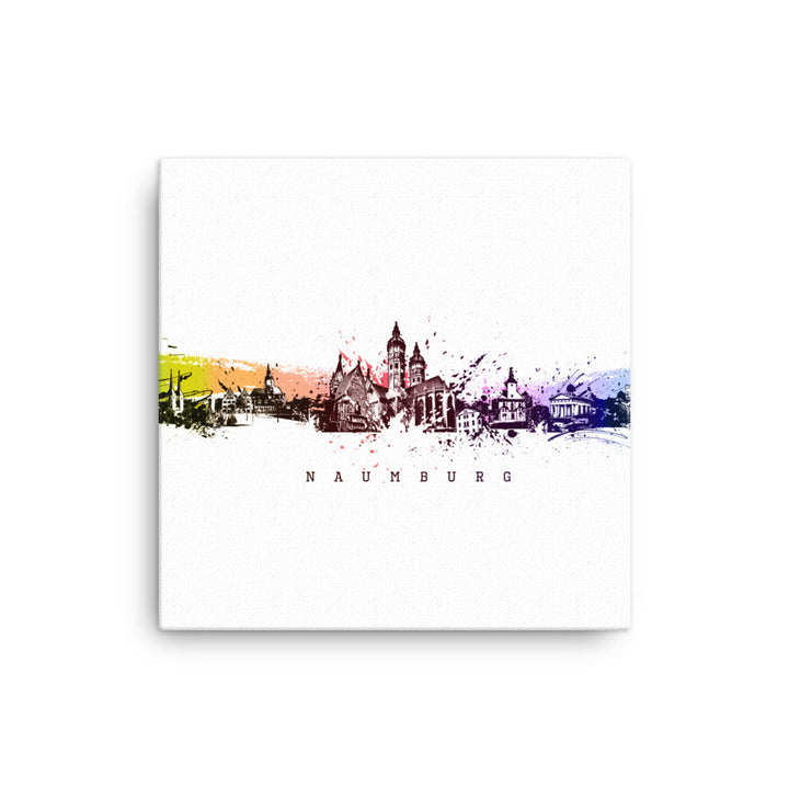 Leinwand - Skyline Naumburg Marko Kurth ohne Rahmen / 41x41 cm (16″×16″) artlia